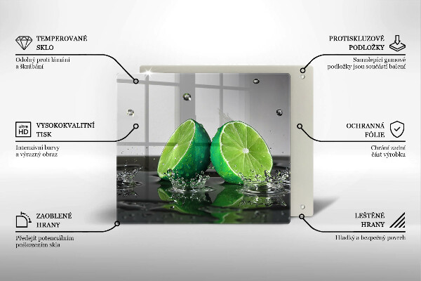 Worktop saver Juicy lime and water