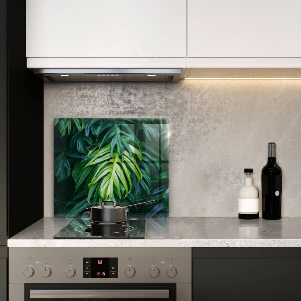 Worktop heat protector Monstera wild leaves