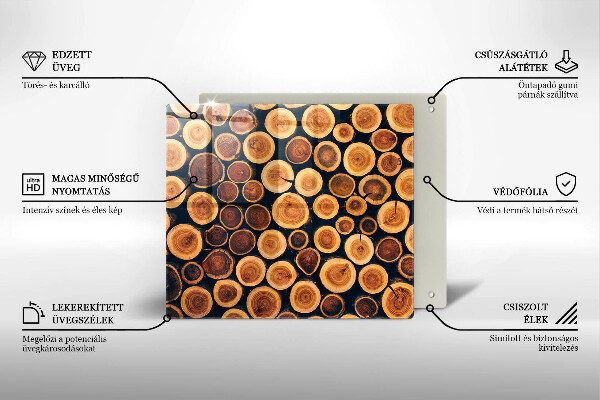 Worktop heat protector Wooden stumps of trees