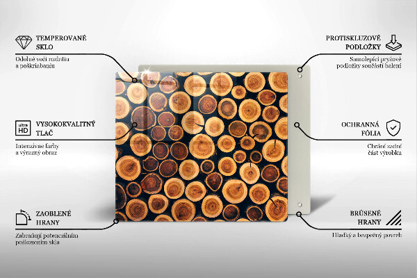 Worktop heat protector Wooden stumps of trees
