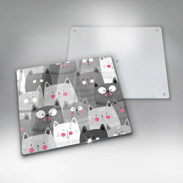 Kitchen worktop saver Illustration of cats