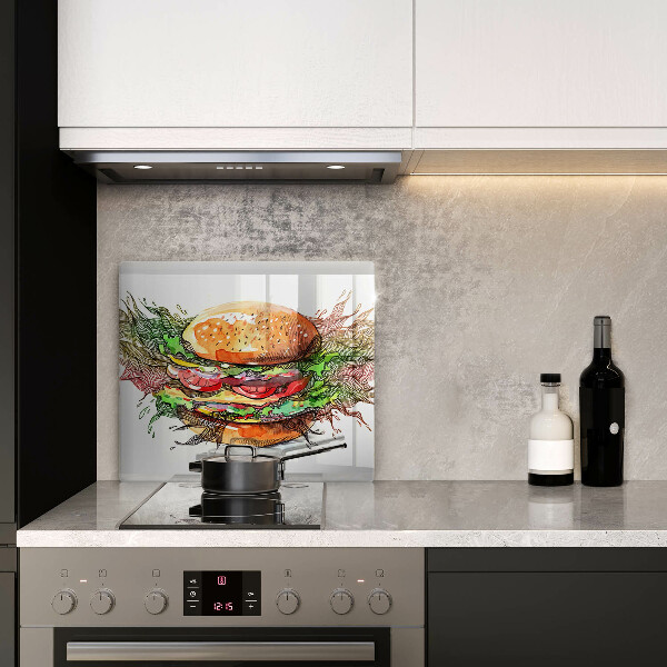 Kitchen worktop saver Drawing hamburger