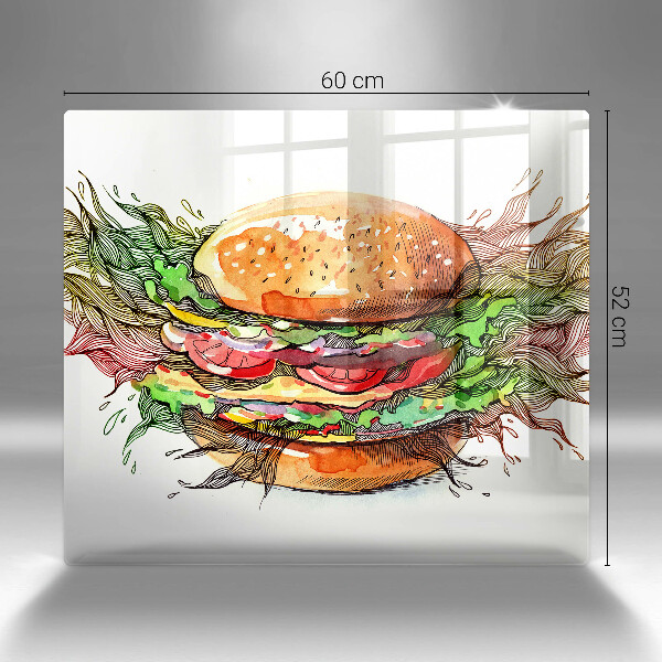 Kitchen worktop saver Drawing hamburger