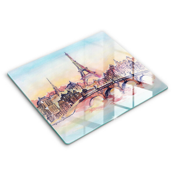 Kitchen worktop saver Paris landscape Eiffel Tower