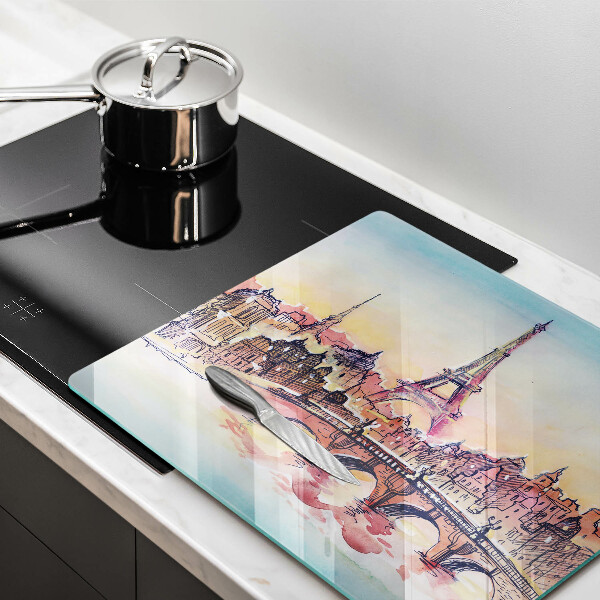 Kitchen worktop saver Paris landscape Eiffel Tower