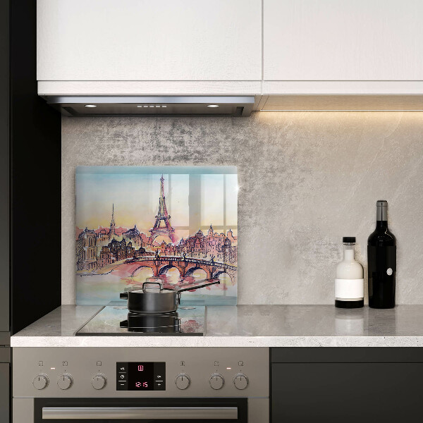 Kitchen worktop saver Paris landscape Eiffel Tower