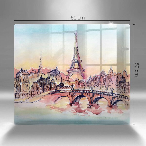Kitchen worktop saver Paris landscape Eiffel Tower