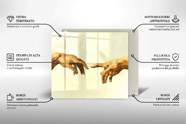 Worktop saver Creation of Adam hands