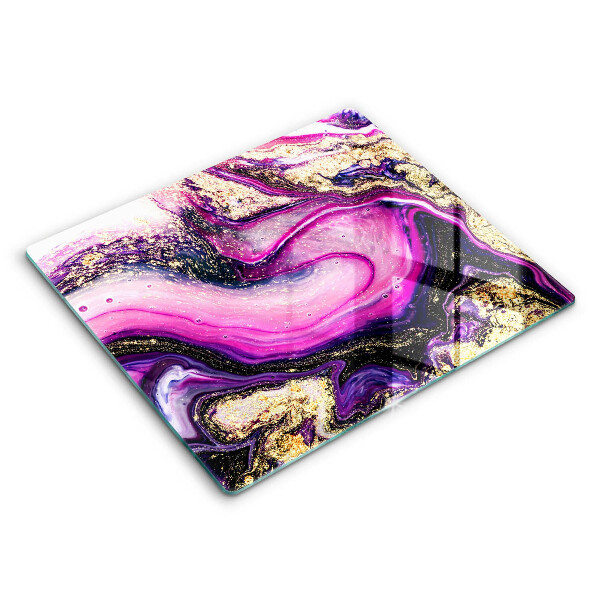 Kitchen worktop cover Abstraction design gold