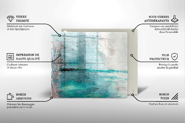 Kitchen worktop saver Background paint abstraction