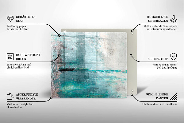 Kitchen worktop saver Background paint abstraction