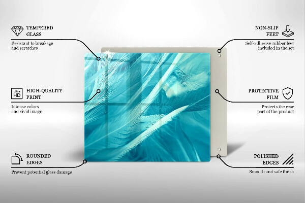 Kitchen worktop saver Delicate feathers