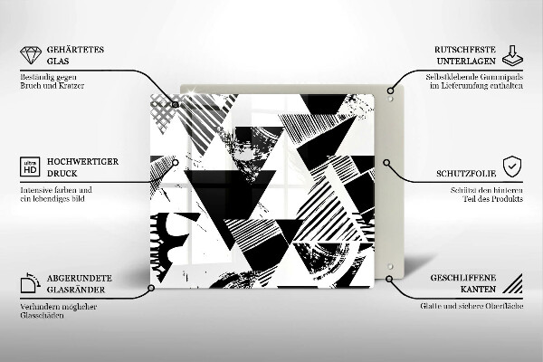 Kitchen worktop saver Geometric triangles