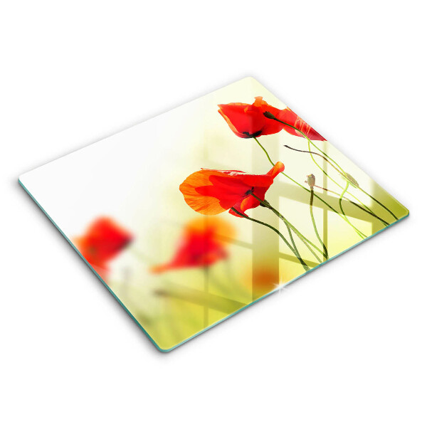 Kitchen worktop saver Red flowers