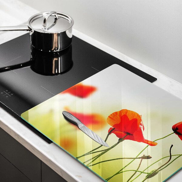 Kitchen worktop saver Red flowers