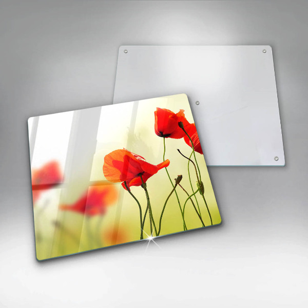Kitchen worktop saver Red flowers