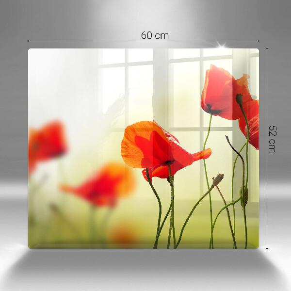 Kitchen worktop saver Red flowers