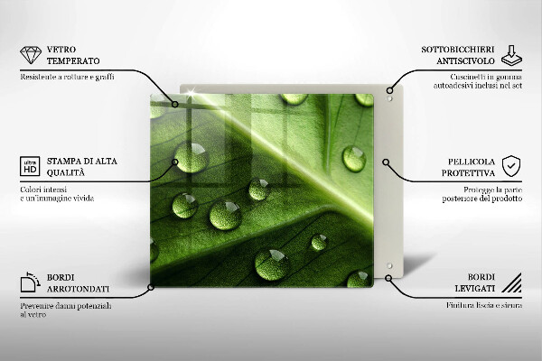 Kitchen worktop saver Nature Rosa and Leaf