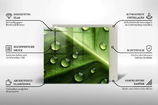 Kitchen worktop saver Nature Rosa and Leaf