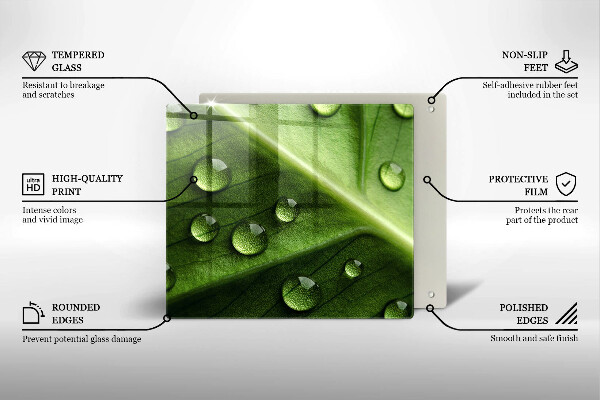 Kitchen worktop saver Nature Rosa and Leaf