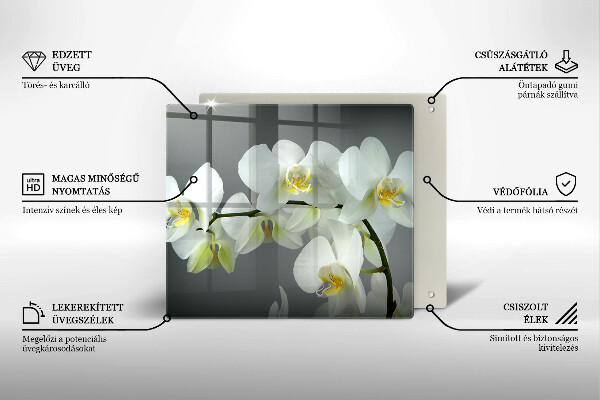 Kitchen worktop saver White orchid flowers