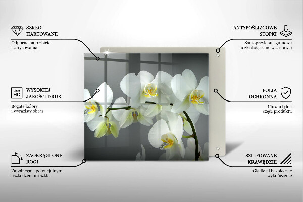 Kitchen worktop saver White orchid flowers