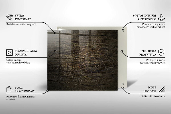 Kitchen worktop saver Wood texture