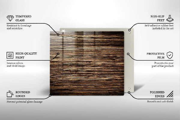 Worktop saver Wood texture