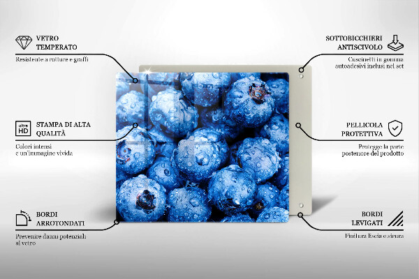 Worktop heat protector Juicy blueberries