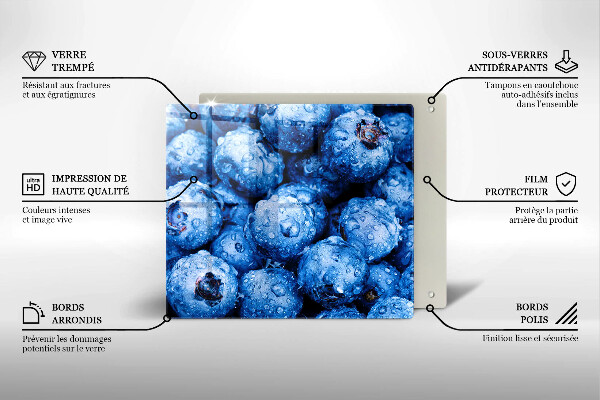 Worktop heat protector Juicy blueberries