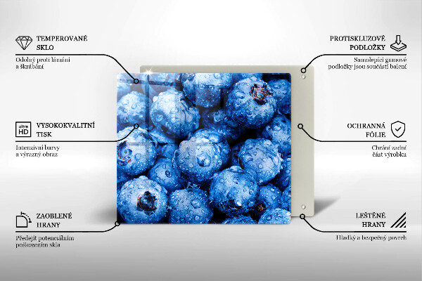 Worktop heat protector Juicy blueberries