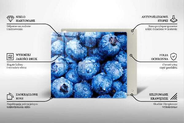 Worktop heat protector Juicy blueberries