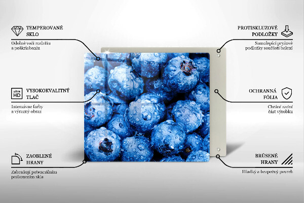 Worktop heat protector Juicy blueberries