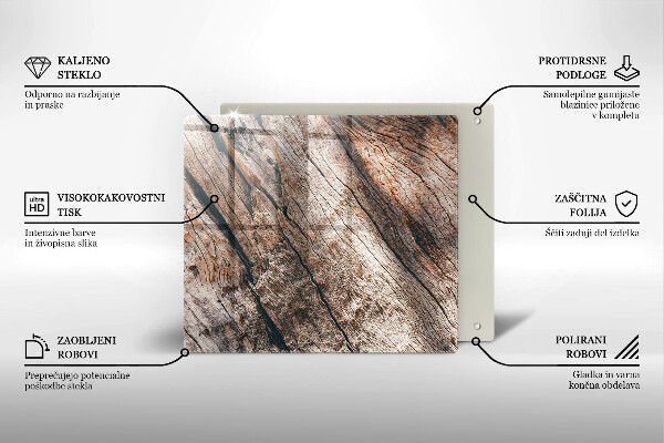 Worktop heat protector Wood structure