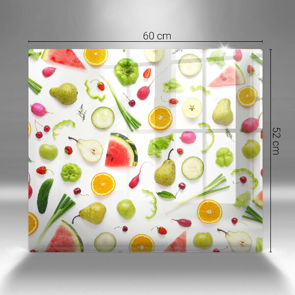 Worktop heat protector Fruit and vegetables pattern