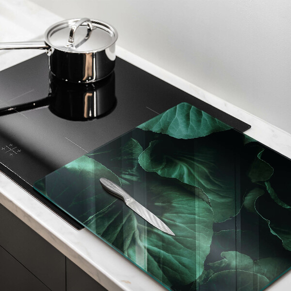 Worktop heat protector Wild dark leaves