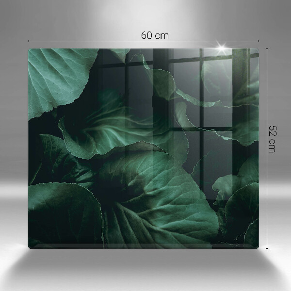 Worktop heat protector Wild dark leaves