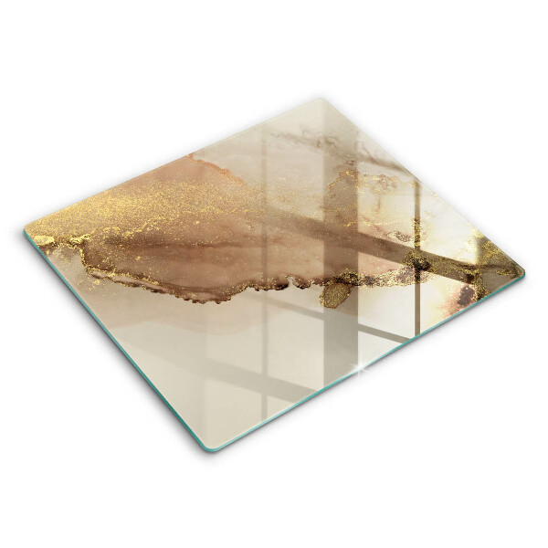 Induction hob cover Abstraction gold