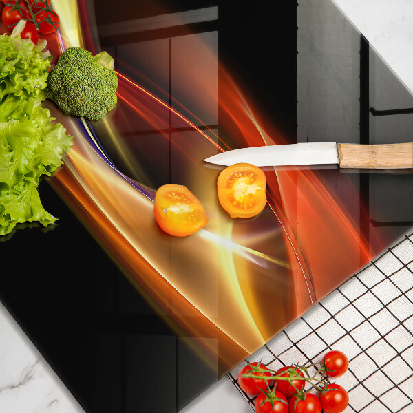 Kitchen worktop saver Abstraction of smoke and light