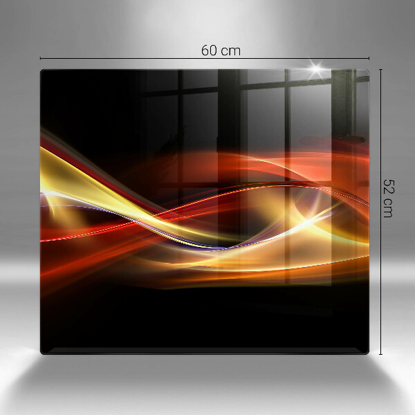 Kitchen worktop saver Abstraction of smoke and light