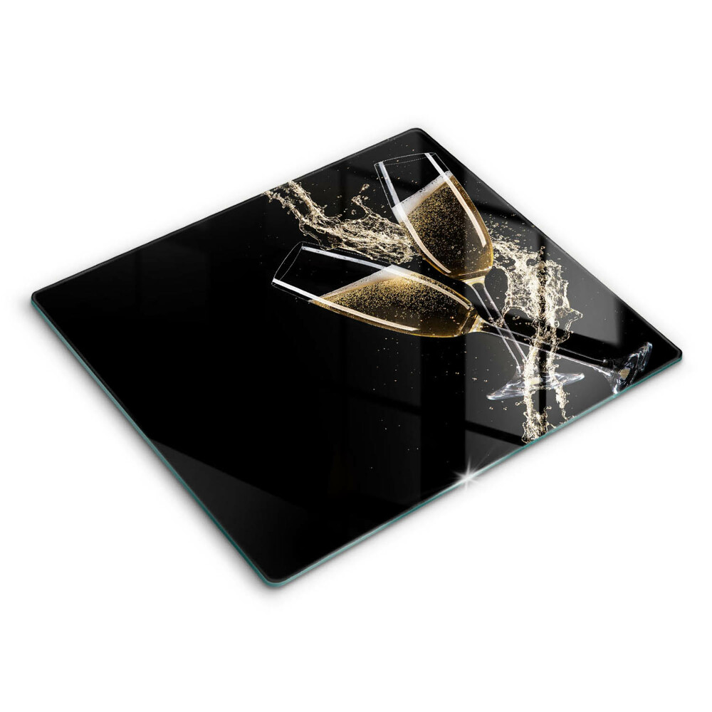 Induction hob cover Champagne glasses