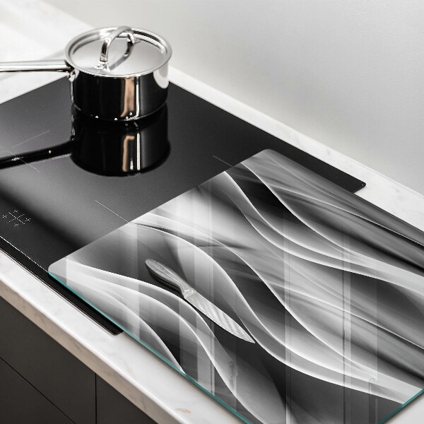 Induction hob cover Abstraction mild lines
