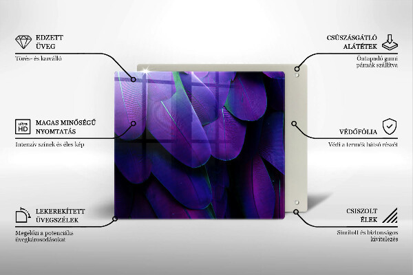 Kitchen worktop saver Neon feathers