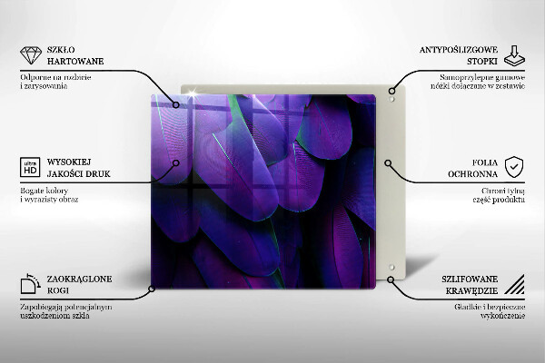 Kitchen worktop saver Neon feathers