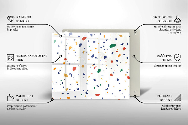 Induction hob cover Colored gres