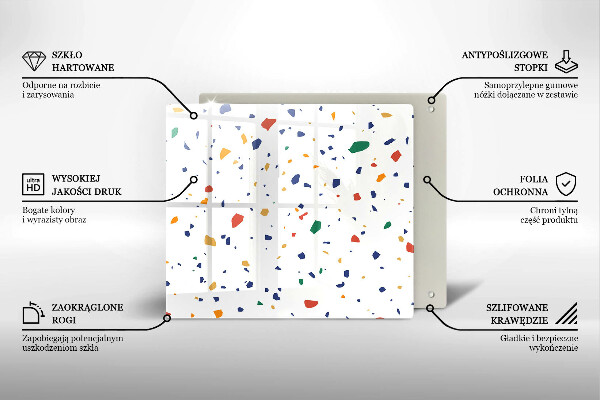 Induction hob cover Colored gres