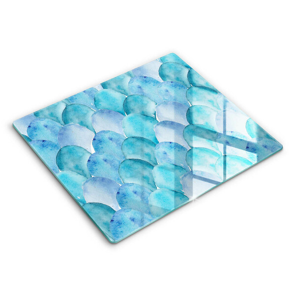 Kitchen worktop cover Watercolor scales