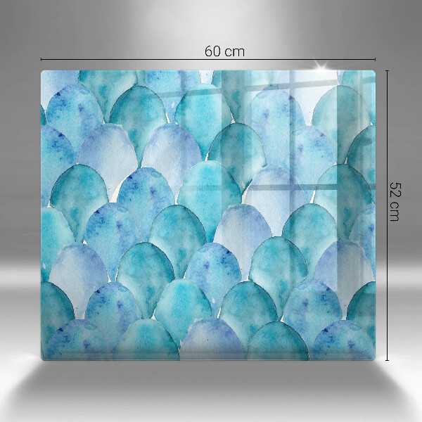 Kitchen worktop cover Watercolor scales