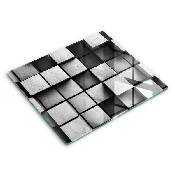 Glass kitchen board 3D geometry background