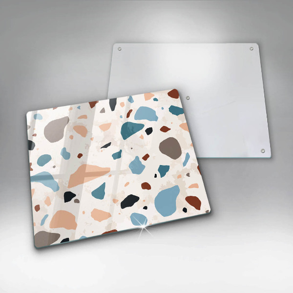 Glass kitchen board Decorative stone stone
